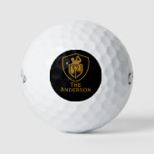 Goud Modern Golfballen (Voorkant)