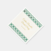 Goud Modern Groen St. Patrick's Day Baby shower Servet (Hoek)