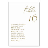 Goud Modern Handgeschreven Script Bruiloft Kaart (Voorkant)