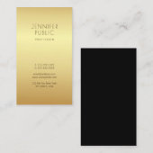 Goud Modern Trendy Mooie Glamour Uniek Visitekaartje (Voorkant / Achterkant)