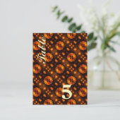 Goud Moderne Boho Elegante Abstracte Kunst Patroon Briefkaart (Staand voorkant)