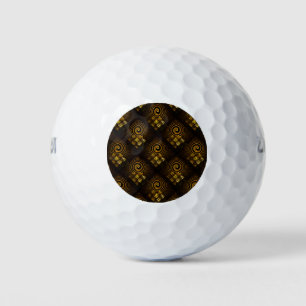 Goud Moderne Boho Elegante Abstracte Kunst Patroon Golfballen