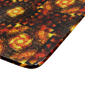 Goud Moderne Boho Elegante Abstracte Kunst Patroon Snijplank (Hoek)