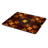 Goud Moderne Boho Elegante Abstracte Kunst Patroon Snijplank (Hoek)