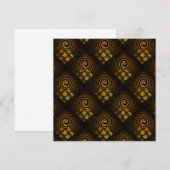 Goud Moderne Boho Elegante Abstracte Kunstpatroon  (Voorkant / Achterkant)