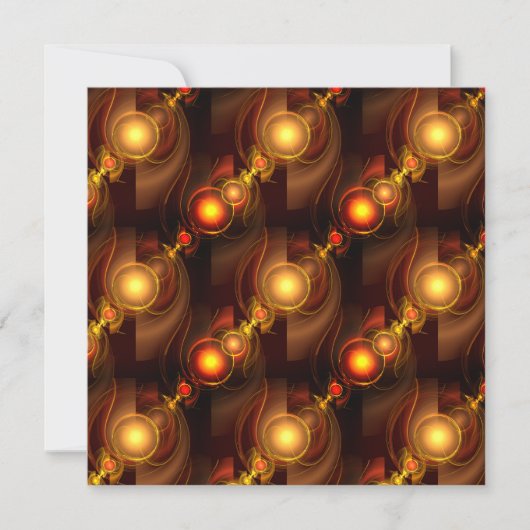 Goud Moderne Boho Elegante Abstracte Kunstpatroon (Voorkant)