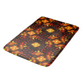Goud Moderne Boho Elegante Abstracte Kunstpatroon Badmat (Gekanteld)