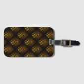 Goud Moderne Boho Elegante Abstracte Kunstpatroon  Bagagelabel (Voorkant (horizontaal))