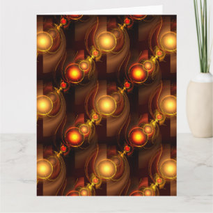 Goud Moderne Boho Elegante Abstracte Kunstpatroon  Bedankkaart