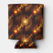 Goud Moderne Boho Elegante Abstracte Kunstpatroon Blikjeskoeler (Voorkant)