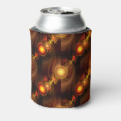Goud Moderne Boho Elegante Abstracte Kunstpatroon Blikjeskoeler (Blikje Achterkant)
