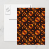 Goud Moderne Boho Elegante Abstracte Kunstpatroon Briefkaart (Voorkant / Achterkant)