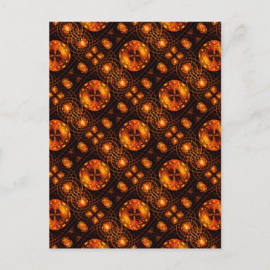 Goud Moderne Boho Elegante Abstracte Kunstpatroon Briefkaart (Voorkant)