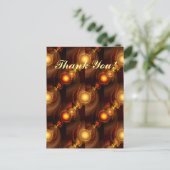 Goud Moderne Boho Elegante Abstracte Kunstpatroon Briefkaart (Staand voorkant)