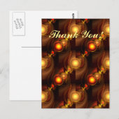 Goud Moderne Boho Elegante Abstracte Kunstpatroon Briefkaart (Voorkant / Achterkant)