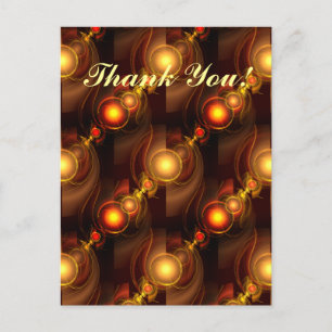 Goud Moderne Boho Elegante Abstracte Kunstpatroon Briefkaart