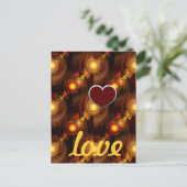 Goud Moderne Boho Elegante Abstracte Kunstpatroon Briefkaart (Staand voorkant)