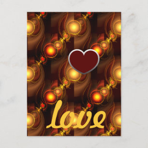 Goud Moderne Boho Elegante Abstracte Kunstpatroon Briefkaart