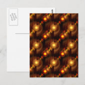 Goud Moderne Boho Elegante Abstracte Kunstpatroon Briefkaart (Voorkant / Achterkant)