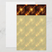 Goud Moderne Boho Elegante Abstracte Kunstpatroon Briefpapier (Voorkant / Achterkant)