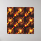 Goud Moderne Boho Elegante Abstracte Kunstpatroon  Canvas Afdruk (Voorkant)