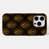 Goud Moderne Boho Elegante Abstracte Kunstpatroon Case-Mate iPhone Case (Achterkant (horizontaal))