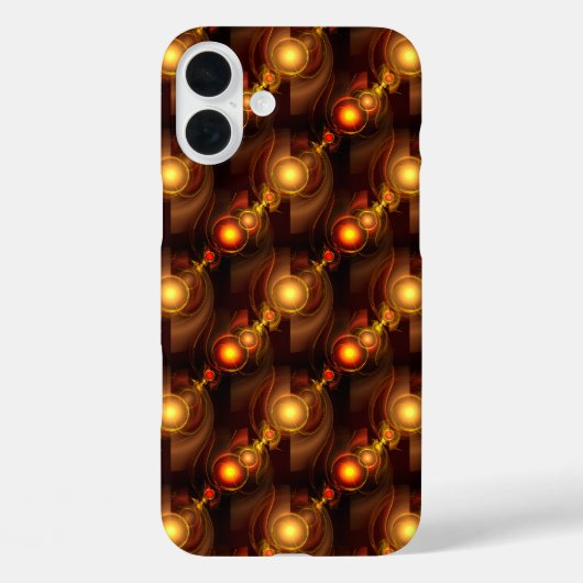 Goud Moderne Boho Elegante Abstracte Kunstpatroon Case-Mate iPhone Case (Achterkant)