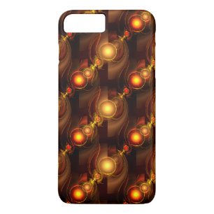 Goud Moderne Boho Elegante Abstracte Kunstpatroon  iPhone 8/7 Plus Hoesje