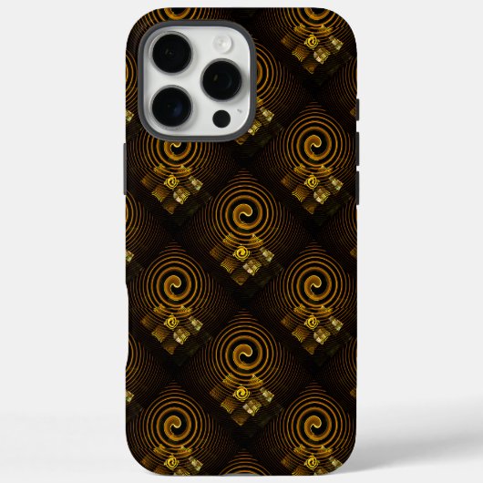 Goud Moderne Boho Elegante Abstracte Kunstpatroon Case-Mate iPhone Case (Achterkant)
