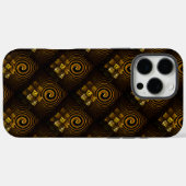 Goud Moderne Boho Elegante Abstracte Kunstpatroon Case-Mate iPhone Case (Achterkant (horizontaal))