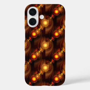 Goud Moderne Boho Elegante Abstracte Kunstpatroon iPhone 16 Hoesje