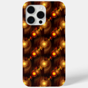 Goud Moderne Boho Elegante Abstracte Kunstpatroon iPhone 15 Pro Max Hoesje