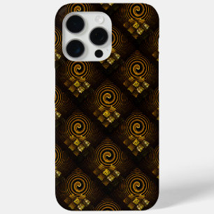 Goud Moderne Boho Elegante Abstracte Kunstpatroon iPhone 15 Pro Max Hoesje