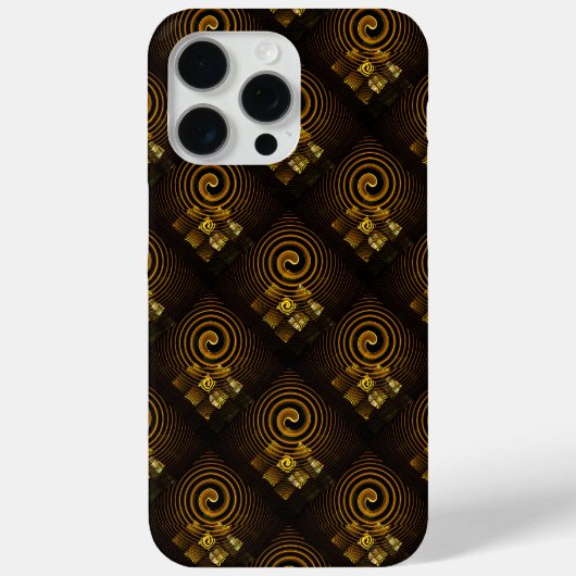 Goud Moderne Boho Elegante Abstracte Kunstpatroon Case-Mate iPhone Case (Achterkant)