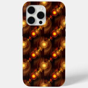 Goud Moderne Boho Elegante Abstracte Kunstpatroon  iPhone 15 Pro Max Hoesje