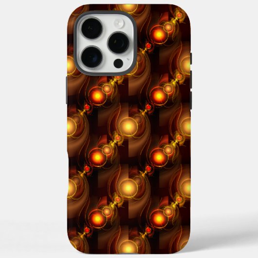 Goud Moderne Boho Elegante Abstracte Kunstpatroon Case-Mate iPhone Case (Achterkant)