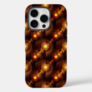 Goud Moderne Boho Elegante Abstracte Kunstpatroon iPhone 16 Pro Hoesje