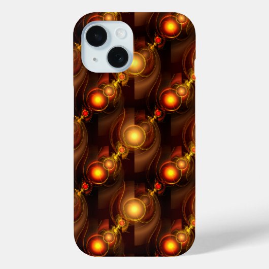 Goud Moderne Boho Elegante Abstracte Kunstpatroon Case-Mate iPhone Case (Achterkant)