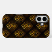 Goud Moderne Boho Elegante Abstracte Kunstpatroon Case-Mate iPhone Case (Achterkant (horizontaal))