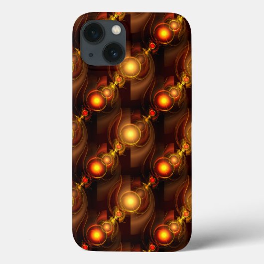 Goud Moderne Boho Elegante Abstracte Kunstpatroon Case-Mate iPhone Case (Achterkant)