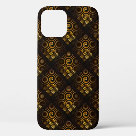 Goud Moderne Boho Elegante Abstracte Kunstpatroon  Case-Mate iPhone Case (Achterkant)