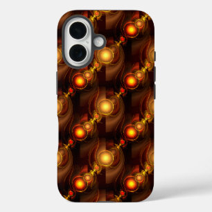 Goud Moderne Boho Elegante Abstracte Kunstpatroon iPhone 16 Hoesje