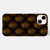 Goud Moderne Boho Elegante Abstracte Kunstpatroon Case-Mate iPhone Case (Achterkant (horizontaal))