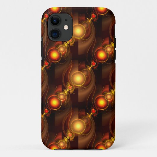 Goud Moderne Boho Elegante Abstracte Kunstpatroon Case-Mate iPhone Case (Achterkant)