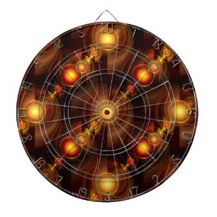 Goud Moderne Boho Elegante Abstracte Kunstpatroon Dartbord