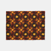 Goud Moderne Boho Elegante Abstracte Kunstpatroon Fleece Deken (Voorkant (Horizontaal))