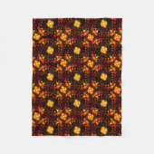 Goud Moderne Boho Elegante Abstracte Kunstpatroon Fleece Deken (Voorkant)