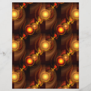 Goud Moderne Boho Elegante Abstracte Kunstpatroon  Flyer