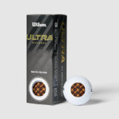 Goud Moderne Boho Elegante Abstracte Kunstpatroon  Golfballen (Verpakking)