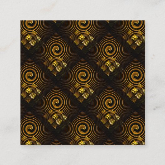 Goud Moderne Boho Elegante Abstracte Kunstpatroon Informatiekaartje (Voorkant)